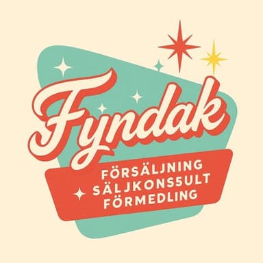 Fyndak. Försäljning, säljkonsult, förmedling